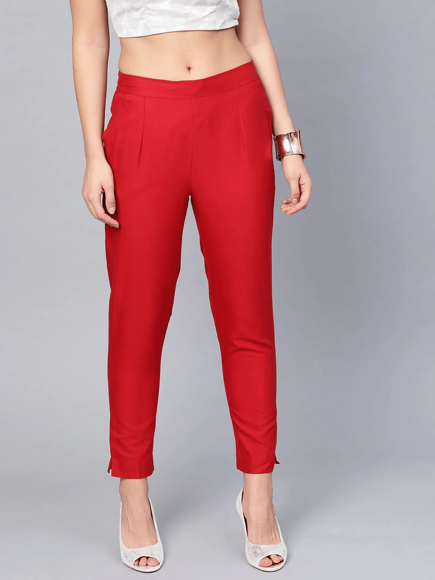 Stylish Cotton Kurti Pant - Red