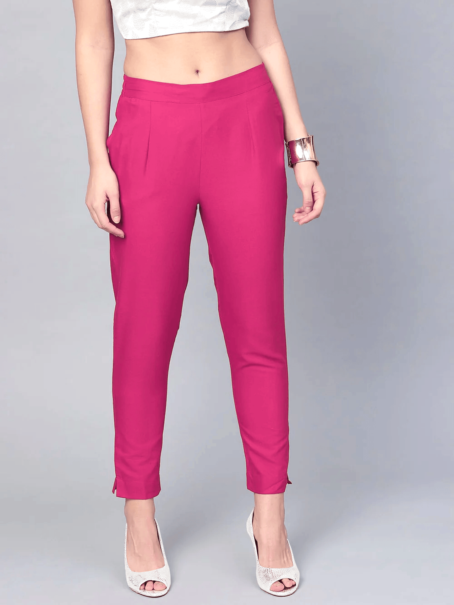 Stylish Cotton Kurti Pant - Magenta