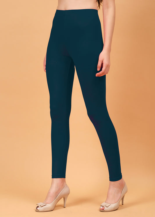Women Ankle Length Leggings - Navy Blue