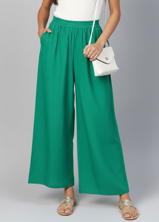 Stylish Women's Palazzo - Sea Green