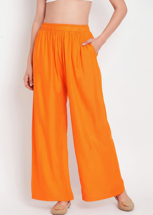 Stylish Women's Palazzo - Orange