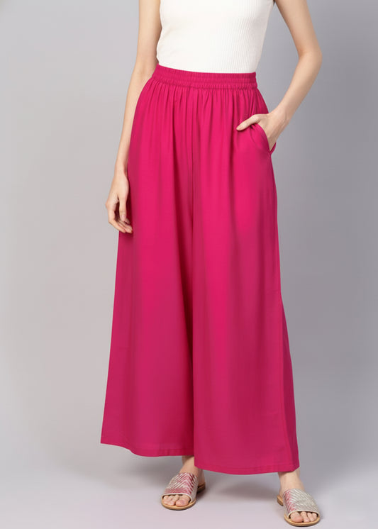 Stylish Women's Palazzo - Magenta