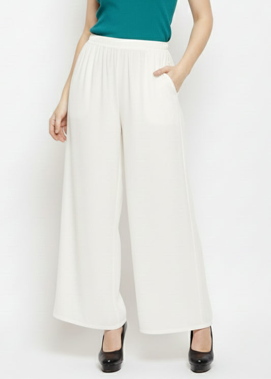 Stylish Women's Palazzo - White
