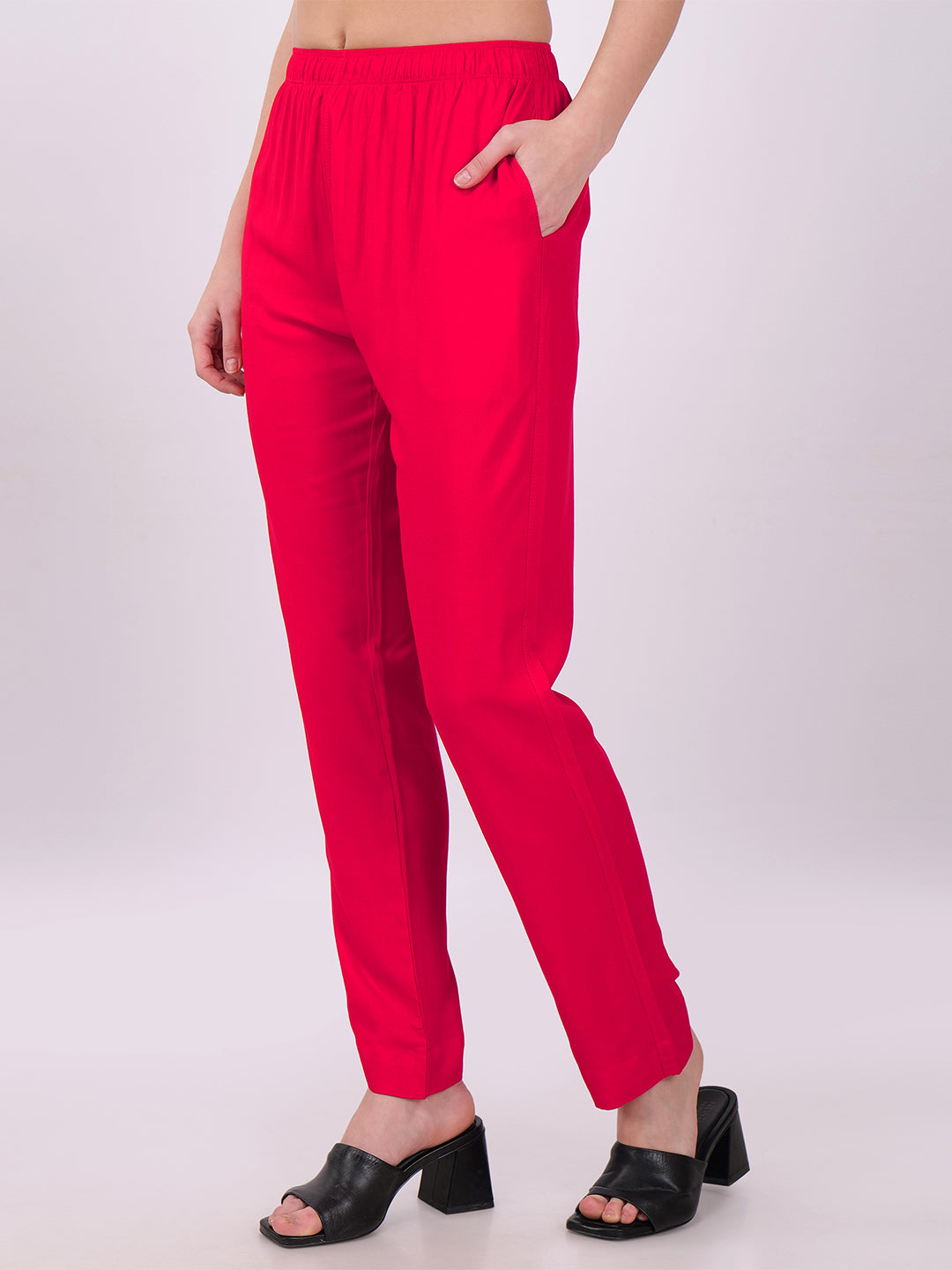 Stylish Women's Super Soft Pants - Magenta