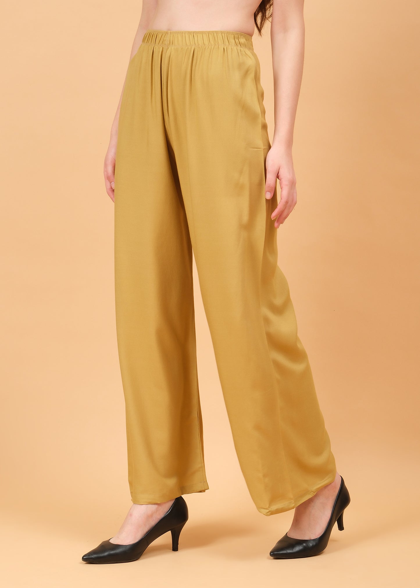 Stylish Women's Palazzo - Golden
