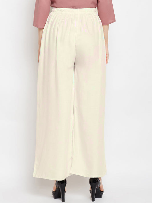 Stylish Women's Palazzo - Off White