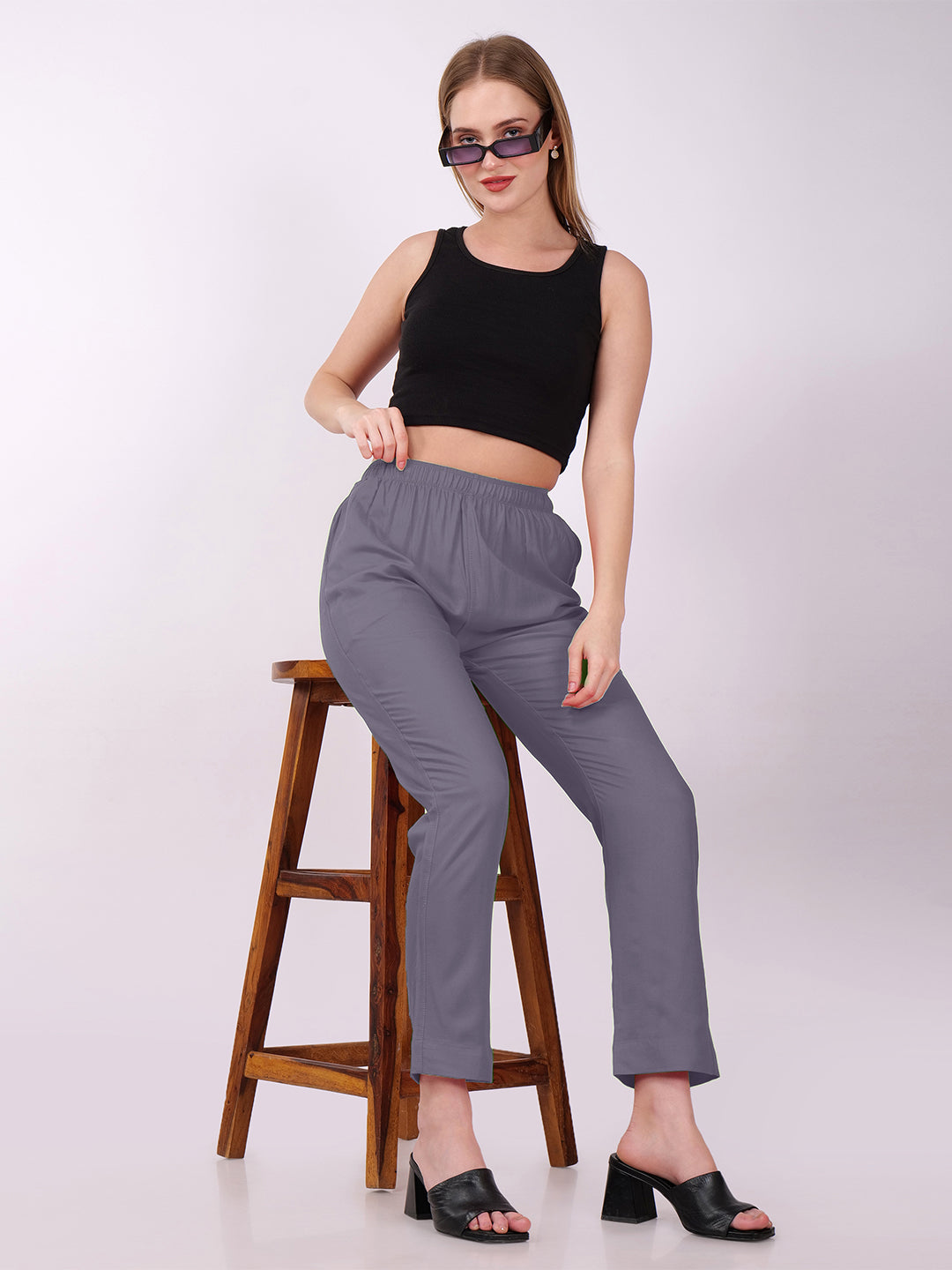 Stylish Women's Super Soft Pants - Grey