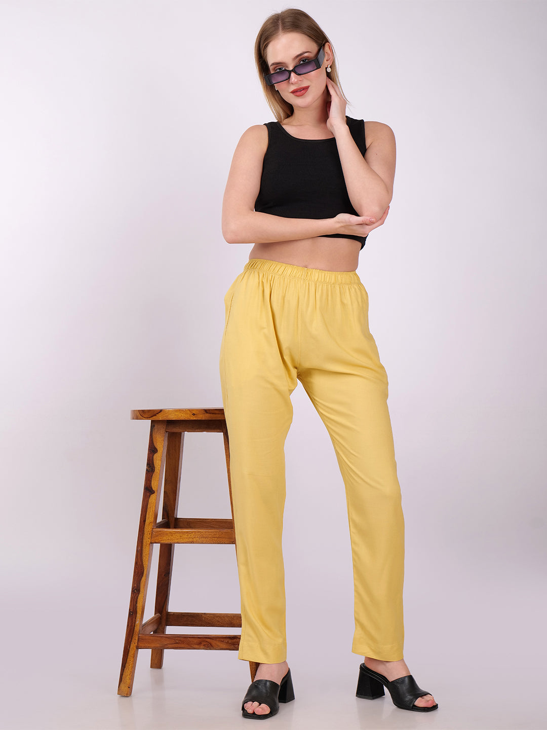Stylish Women's Super Soft Pants - Golden
