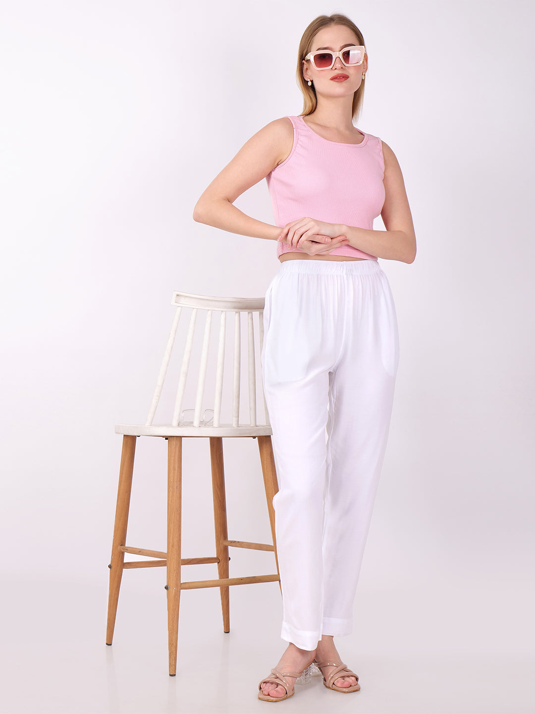 Stylish Women's Super Soft Pants - White