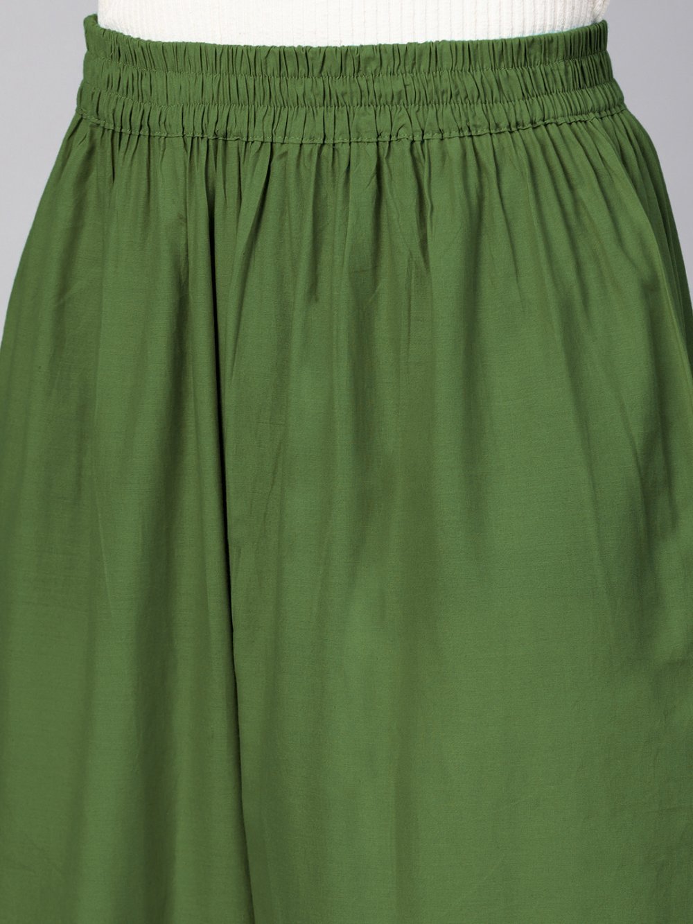Stylish Women's Palazzo - Olive Green