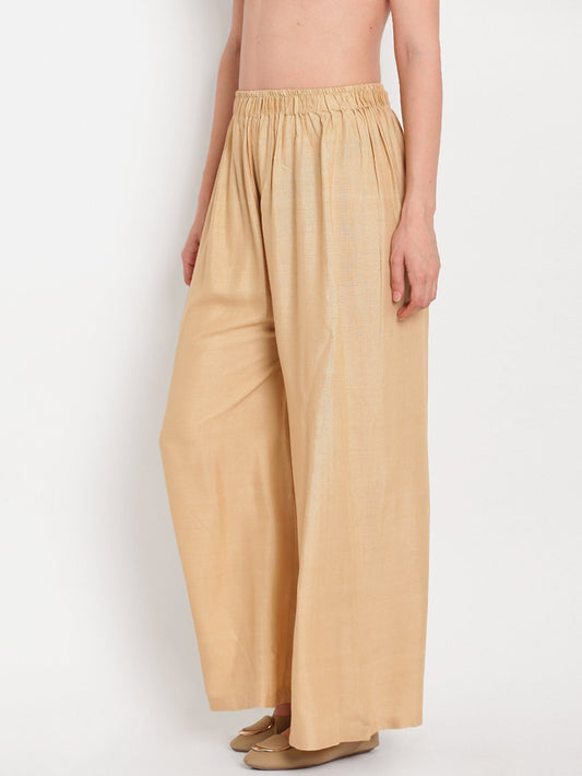Stylish Women's Palazzo - Golden