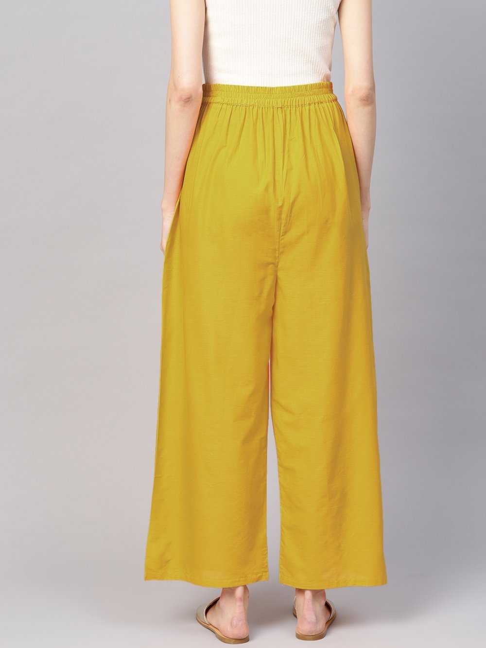 Stylish Women's Palazzo - Mustard