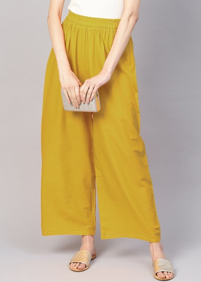 Stylish Women's Palazzo - Mustard