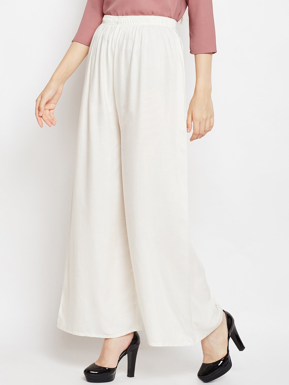 Stylish Women's Palazzo - White