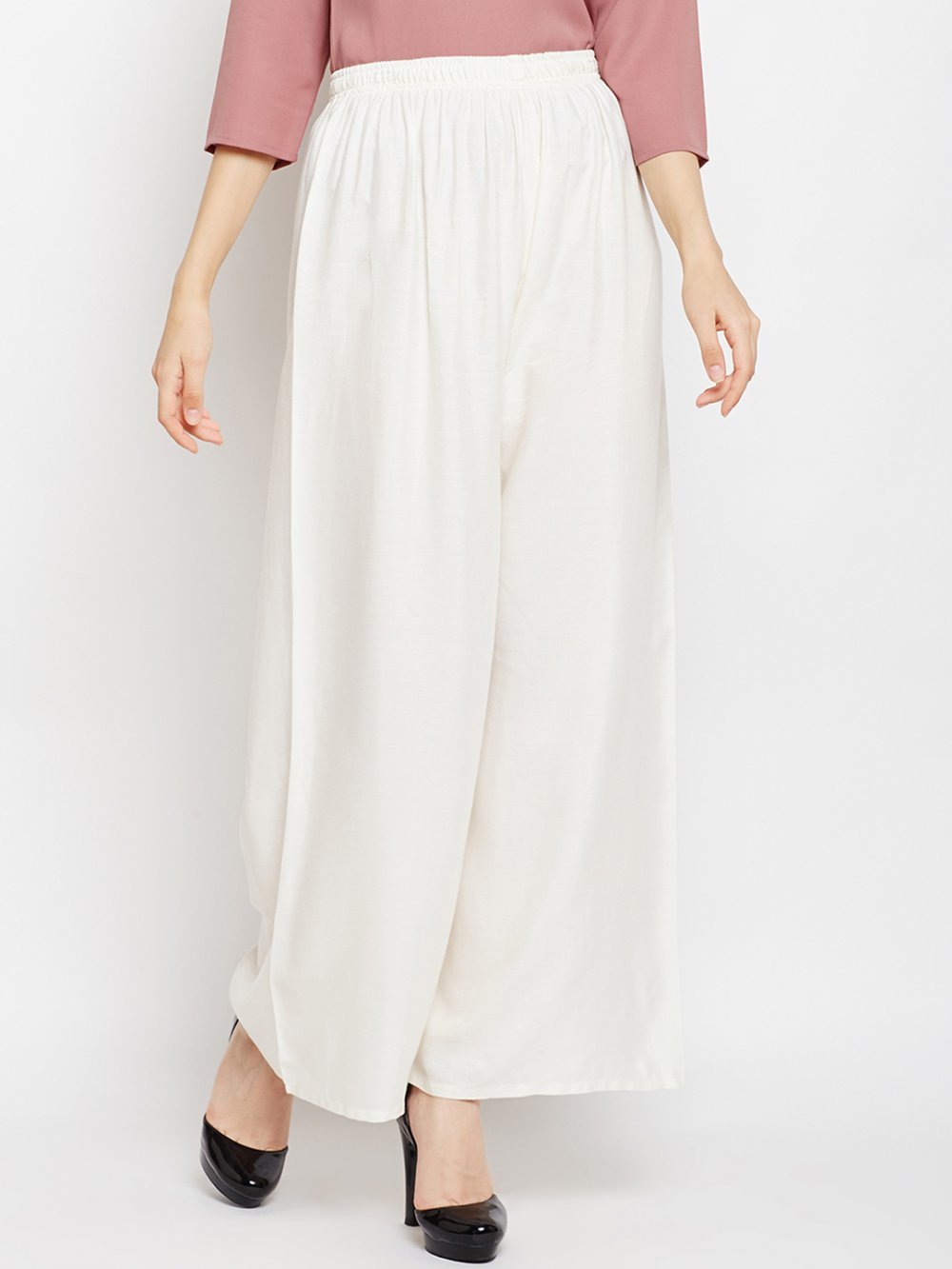 Stylish Women's Palazzo - White