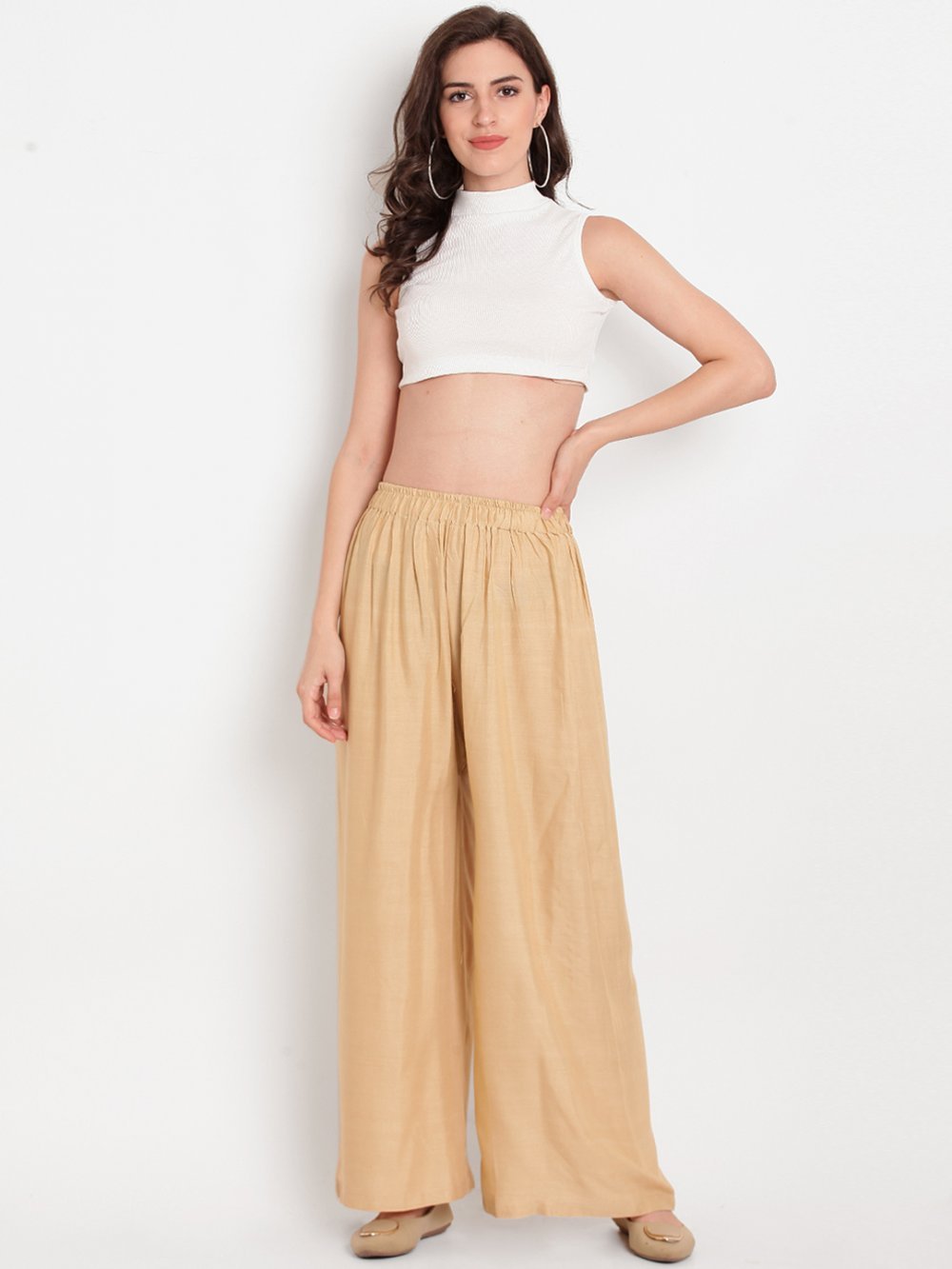 Stylish Women's Palazzo - Golden