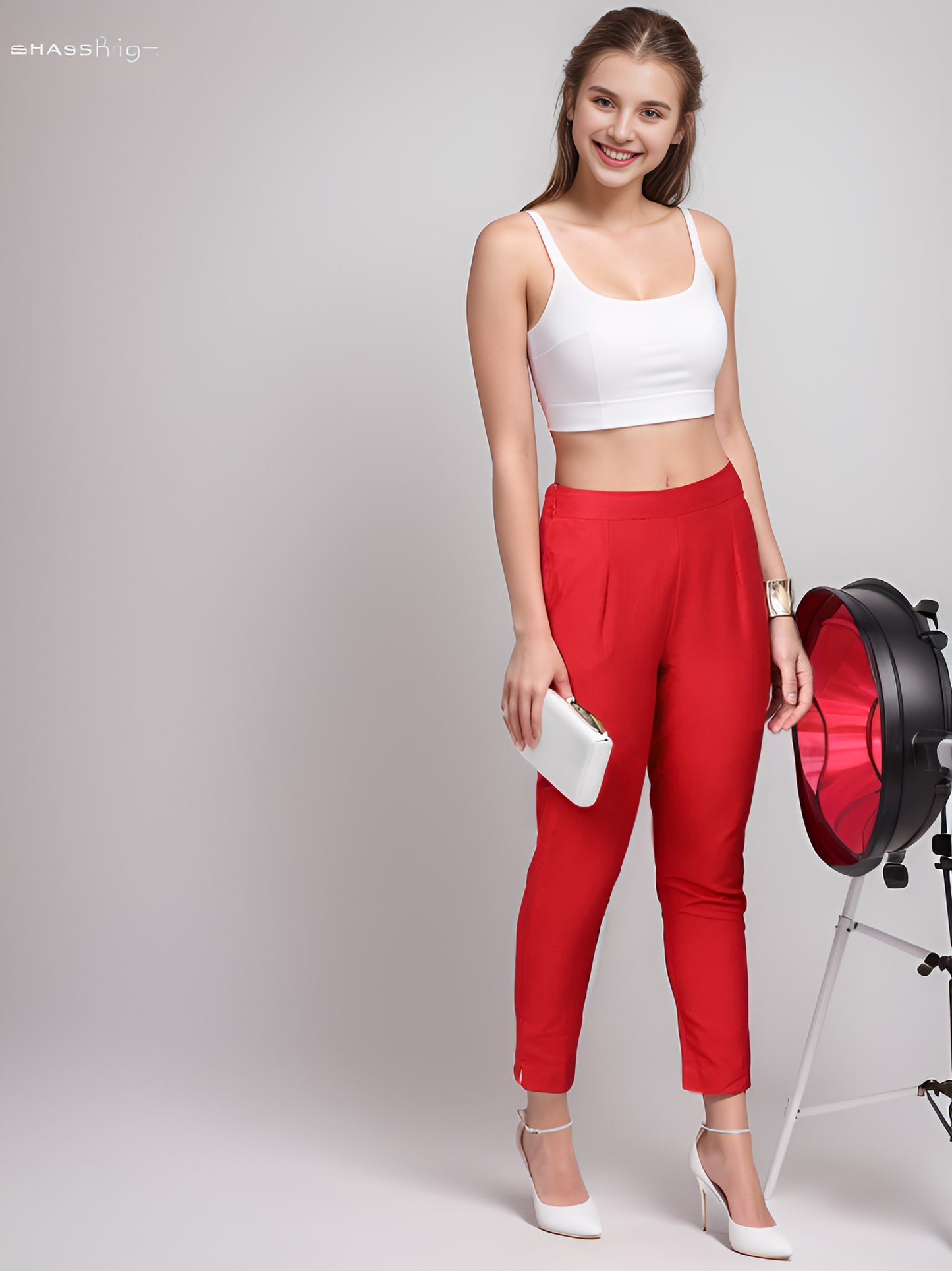 Stylish Cotton Kurti Pant - Red