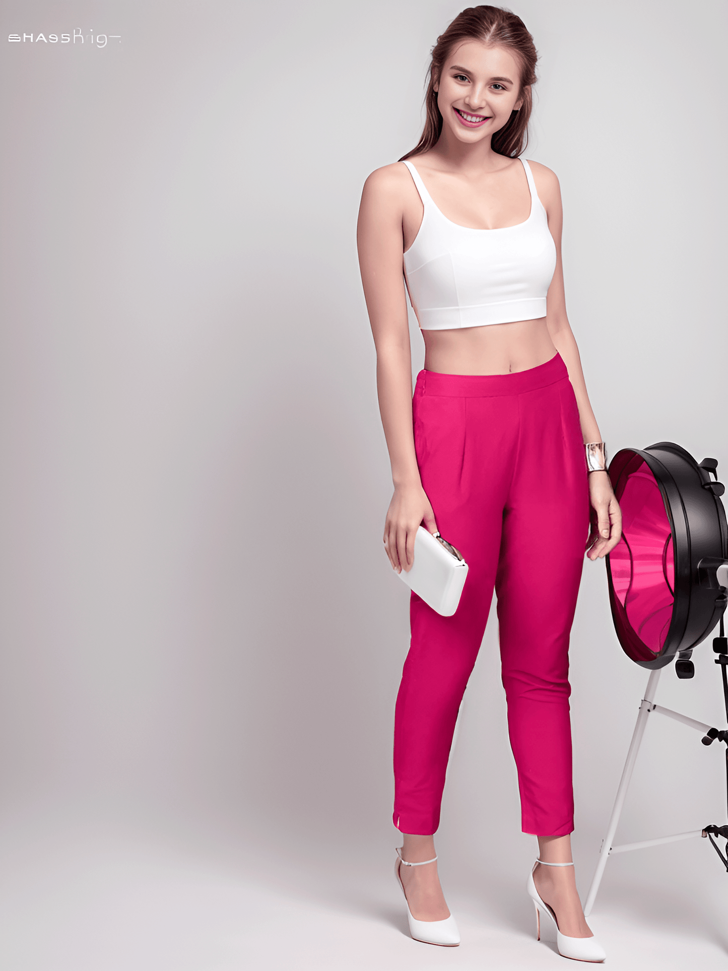 Stylish Cotton Kurti Pant - Magenta