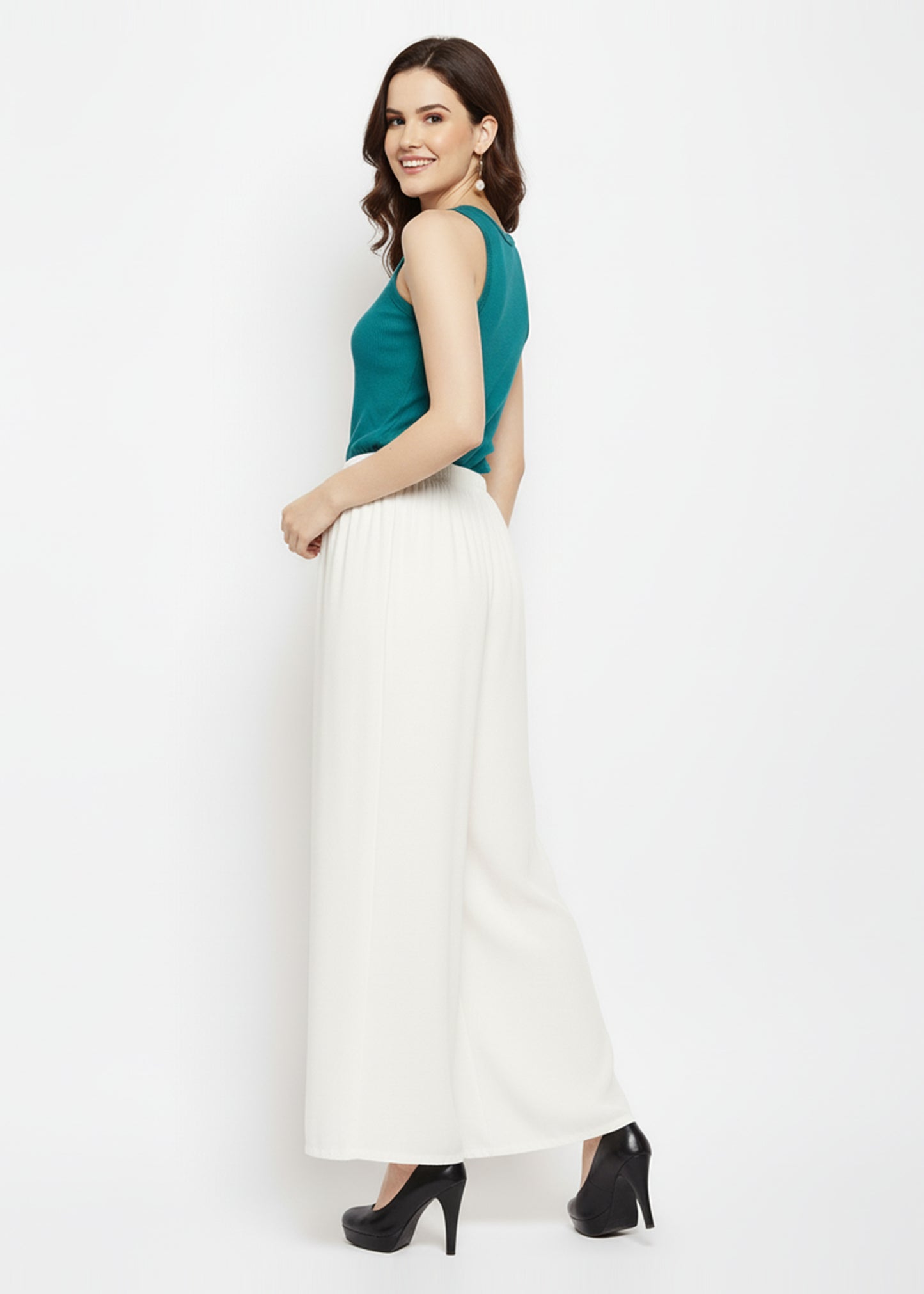 Stylish Women's Palazzo - White