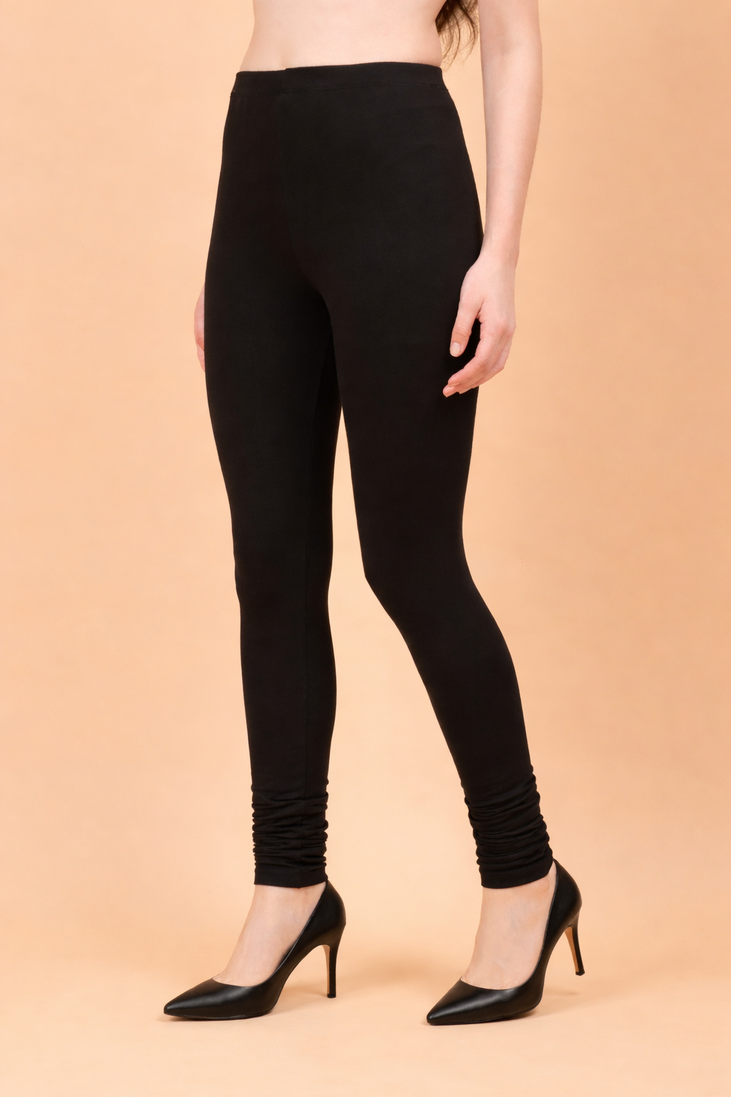 Women Churidar Leggings - Black