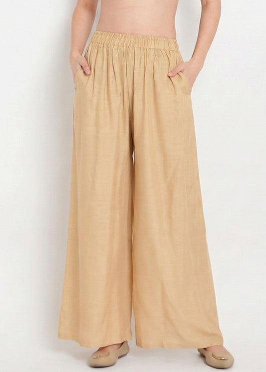 Stylish Women's Palazzo - Golden