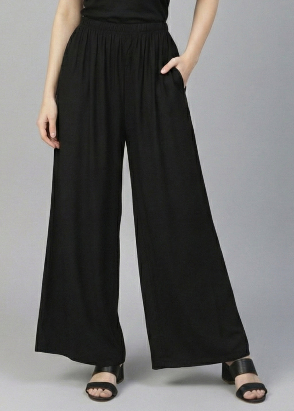 Stylish Women's Palazzo - Black