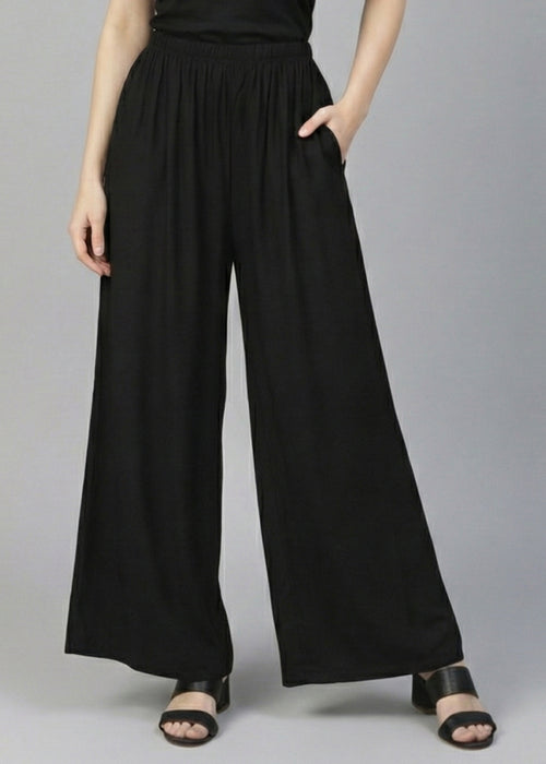 Stylish Women's Palazzo - Black