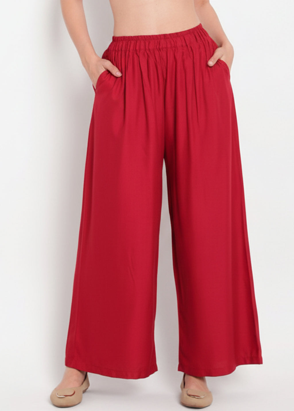Stylish Women's Palazzo - Maroon