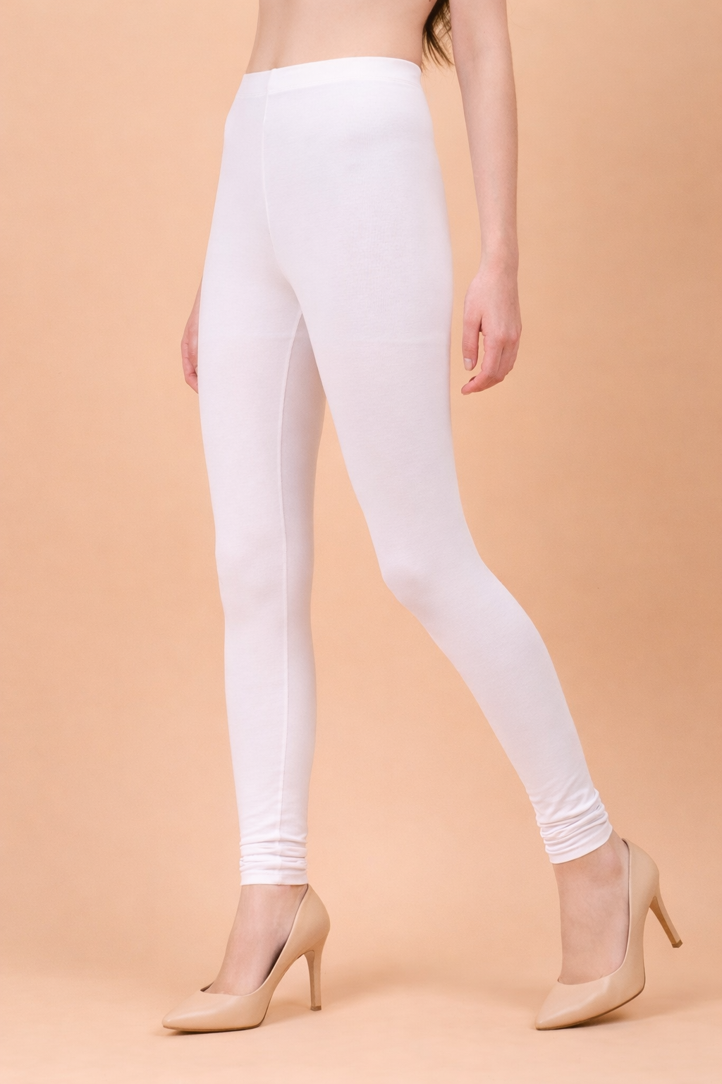 Women Churidar Leggings - White