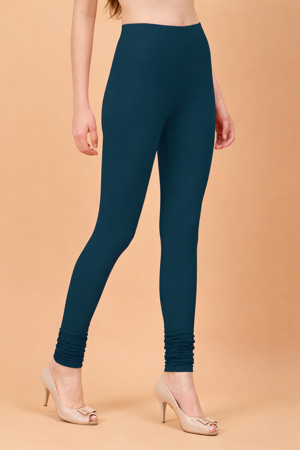 Women Churidar Leggings - Navy Blue