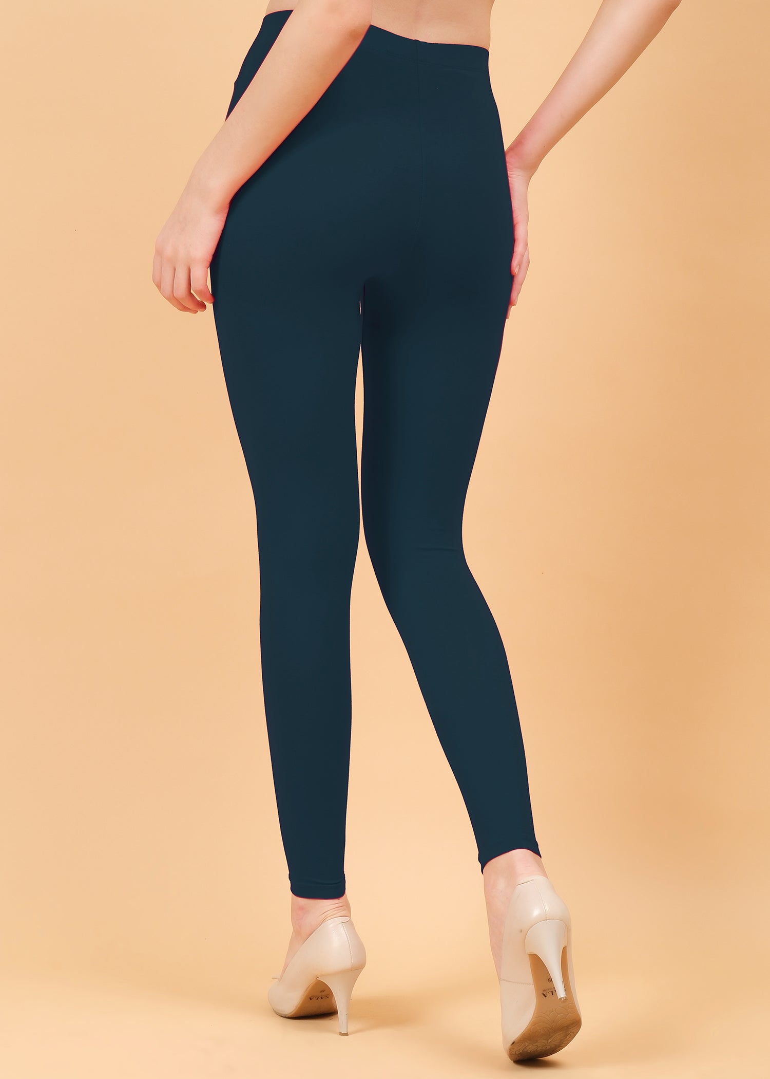 Women Ankle Length Leggings - Navy Blue