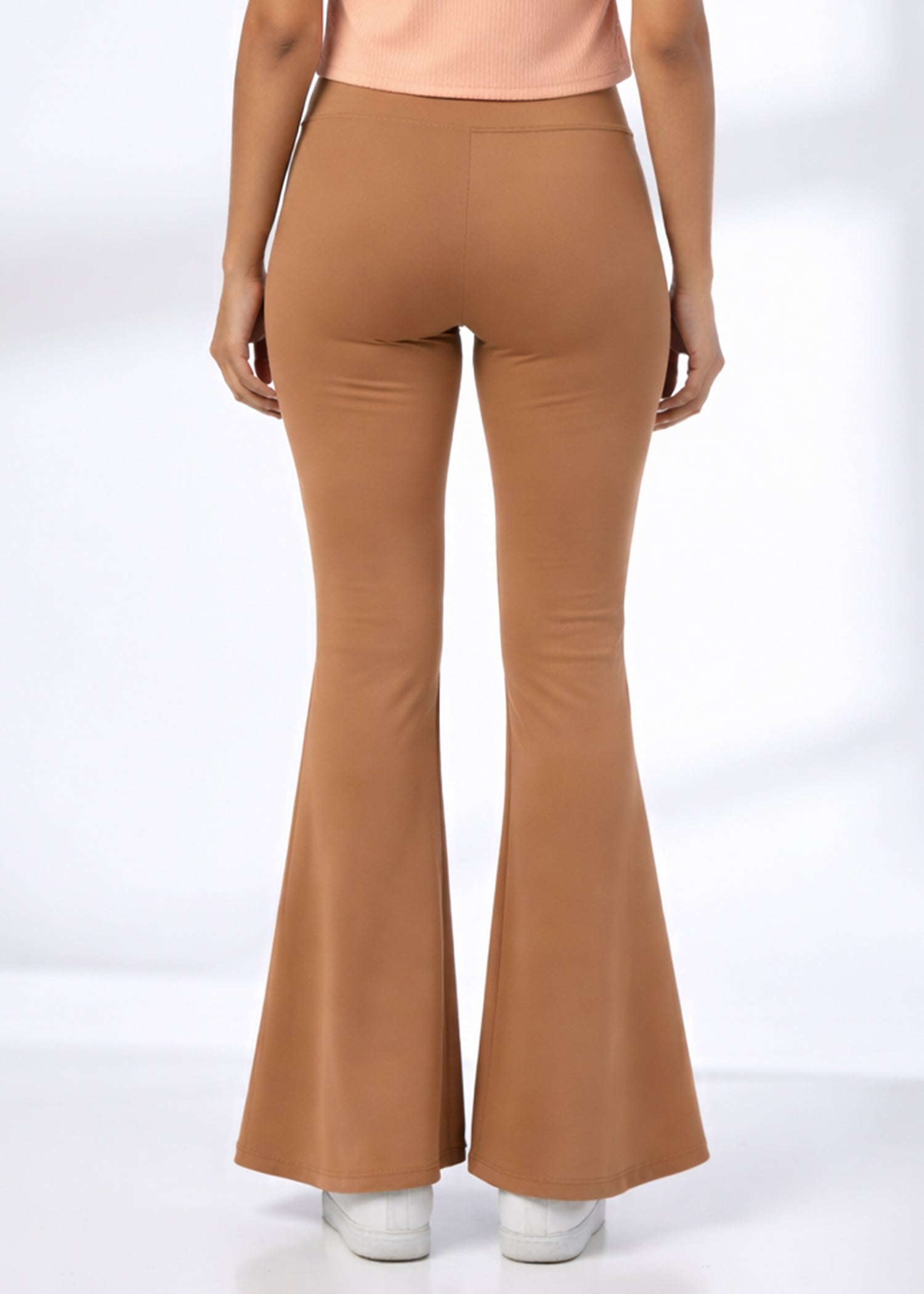 Super Soft Cotton Flared Pants - Golden