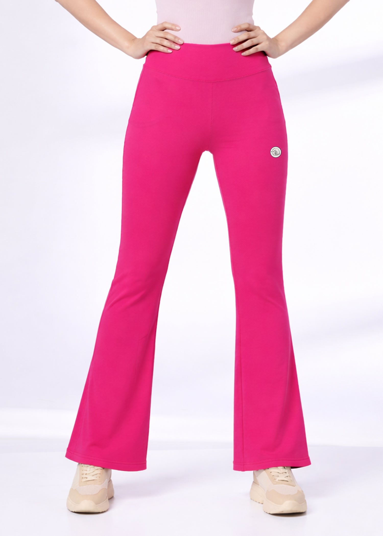Super Soft Cotton Flared Pants - Magenta