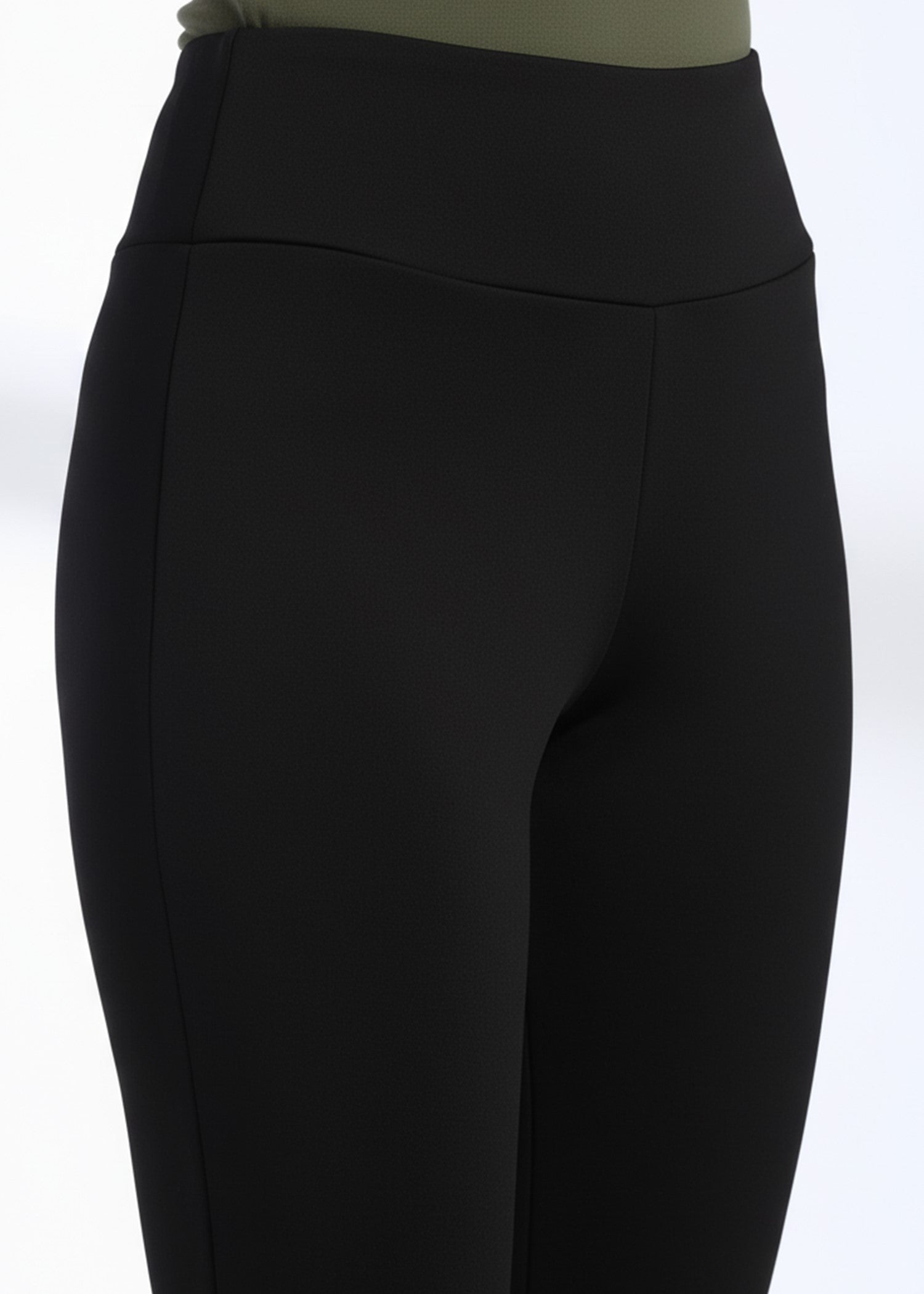 Super Soft Cotton Flared Pants - Black