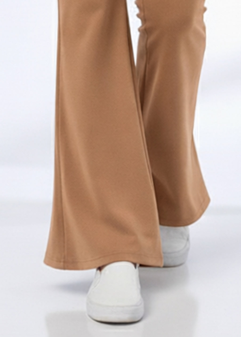 Super Soft Cotton Flared Pants - Golden