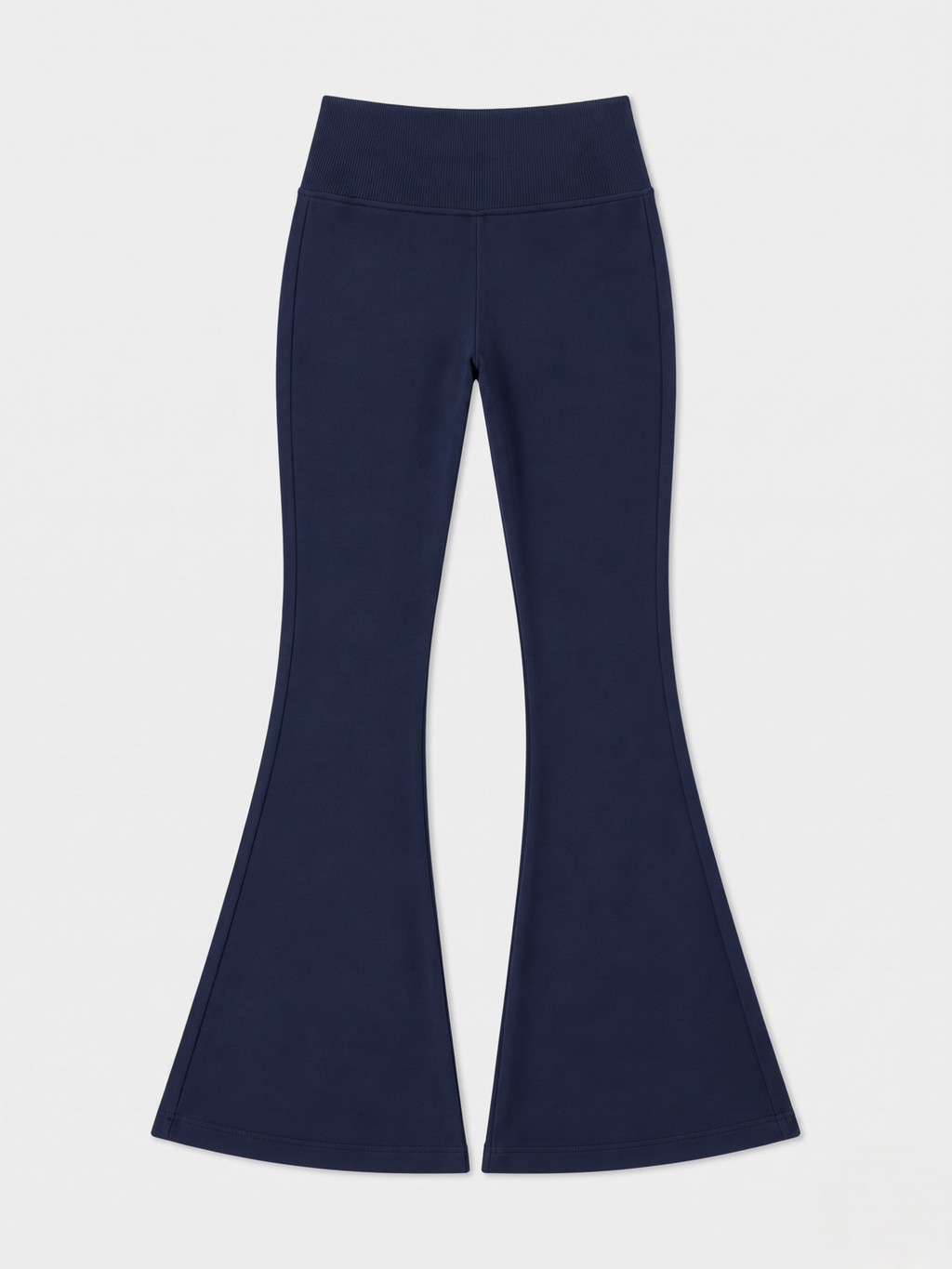 Super Soft Cotton Flared Pants - Navy Blue