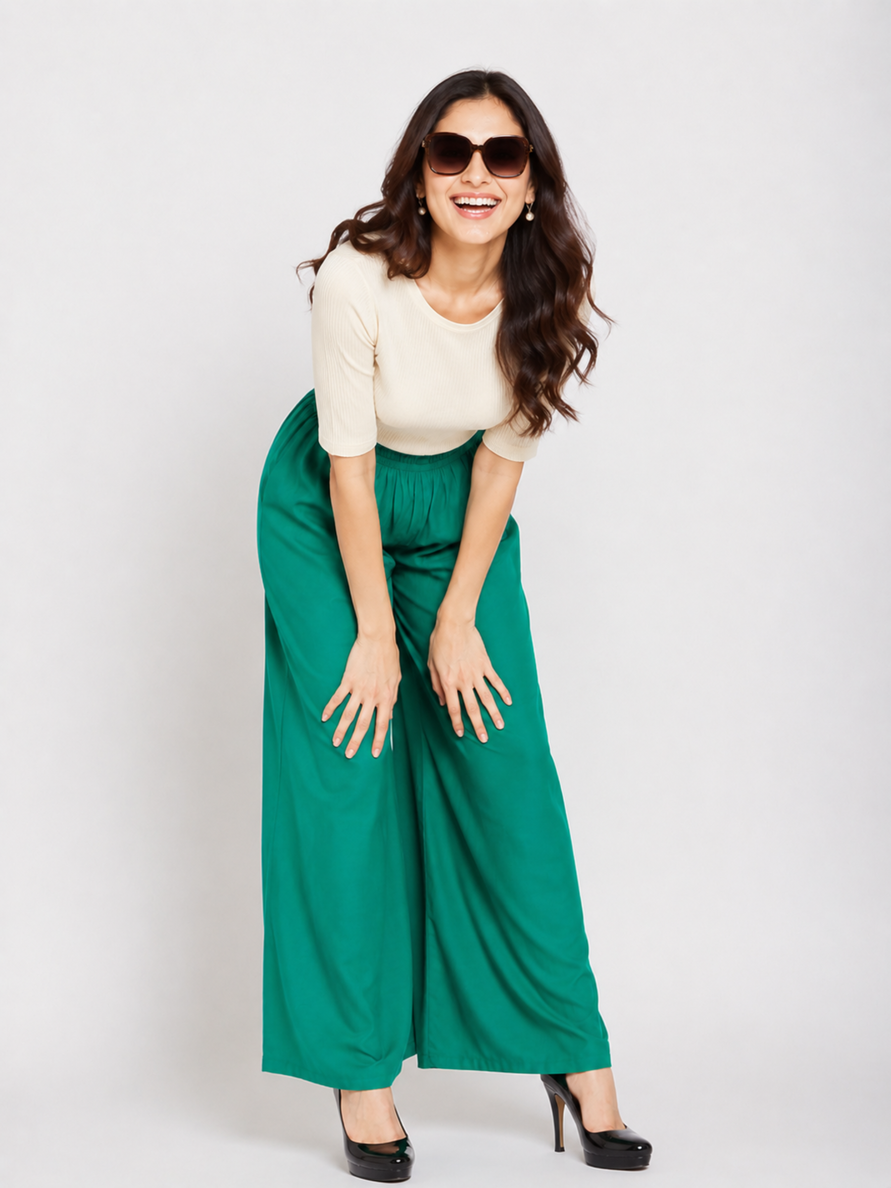 Stylish Women's Palazzo - Sea Green