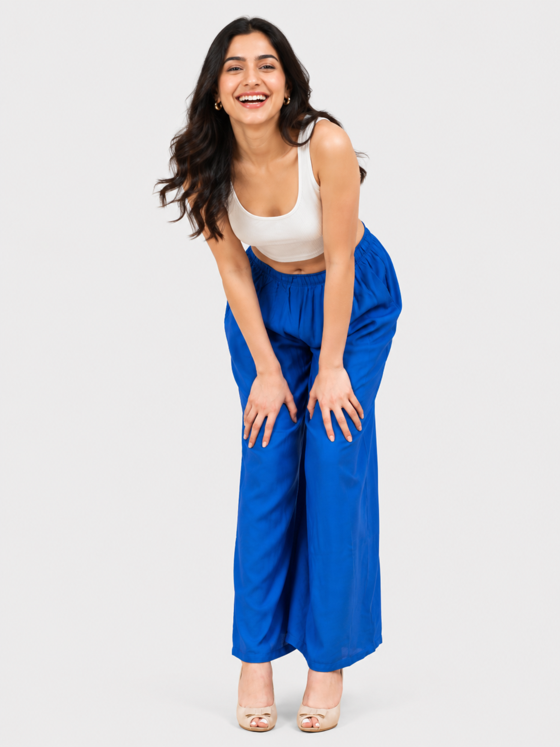 Stylish Women's Palazzo - Royal Blue