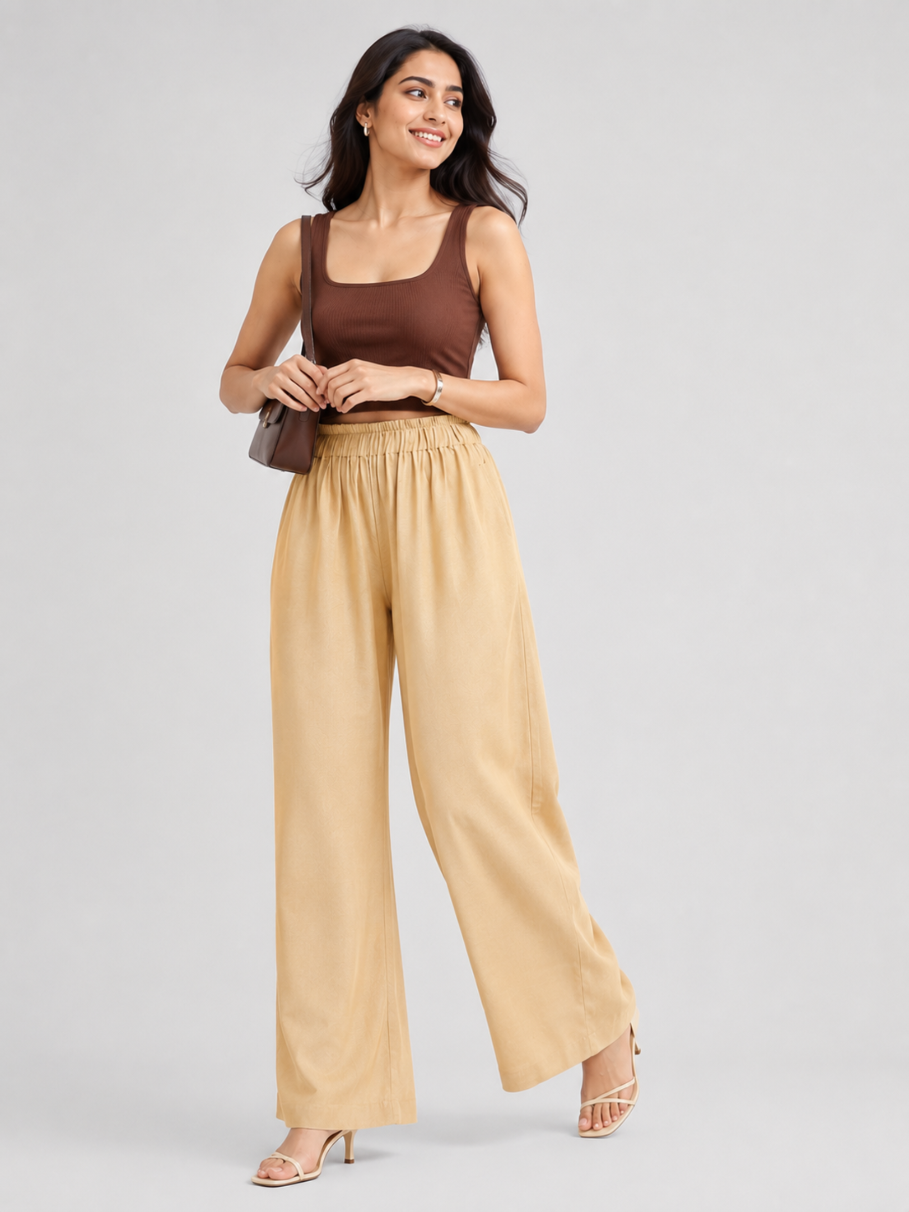 Stylish Women's Palazzo - Golden