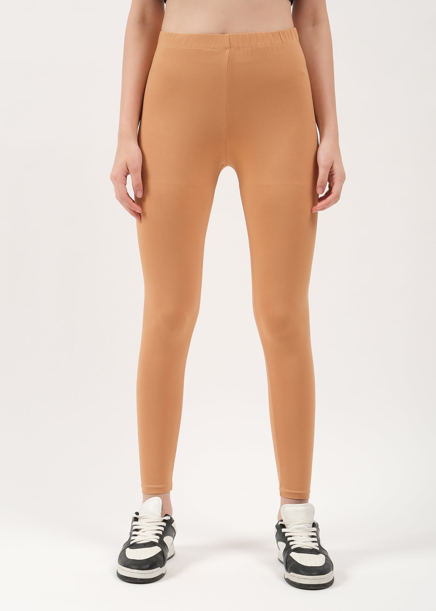 Women Ankle Length Leggings - Golden