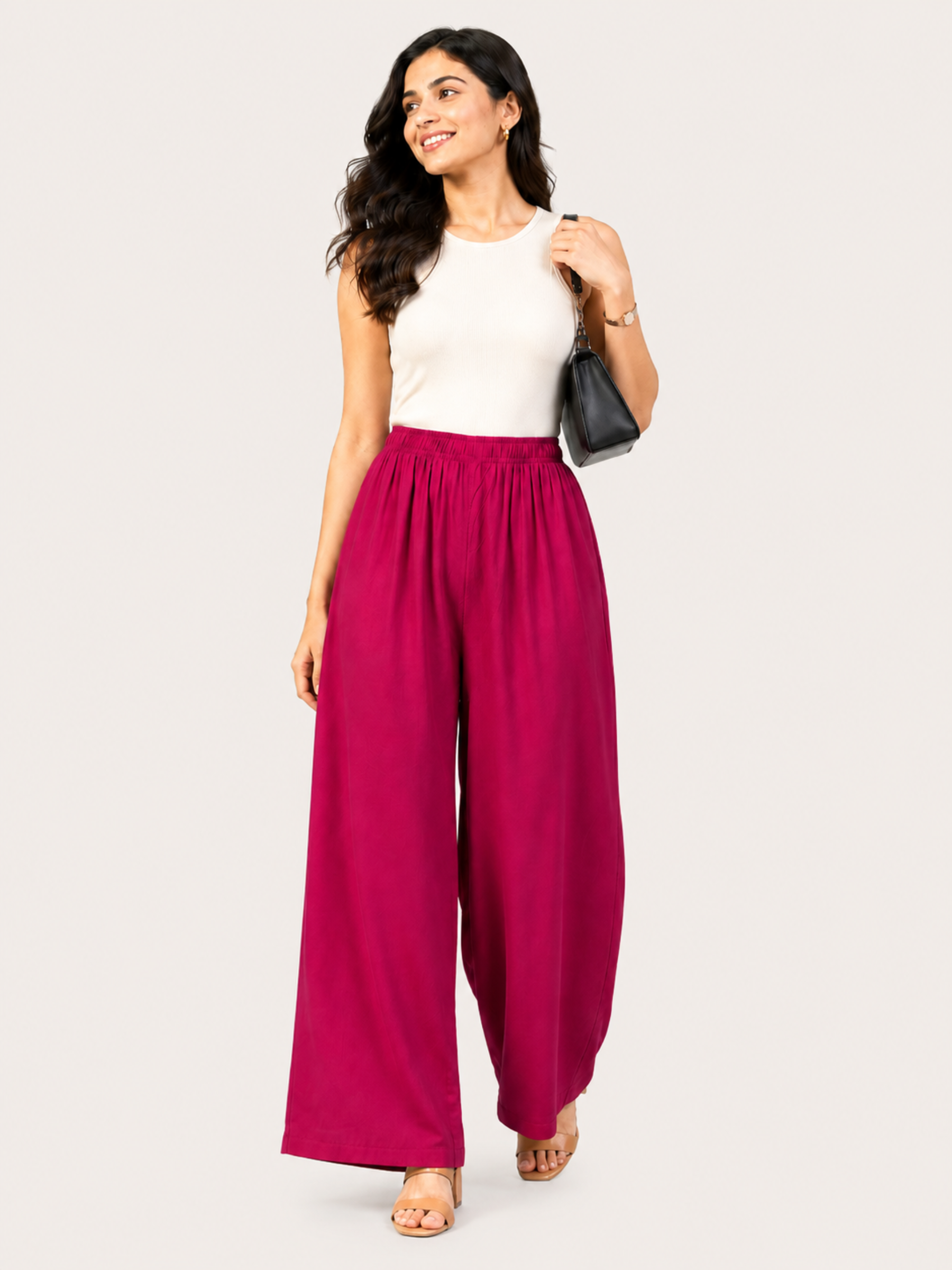 Stylish Women's Palazzo - Magenta
