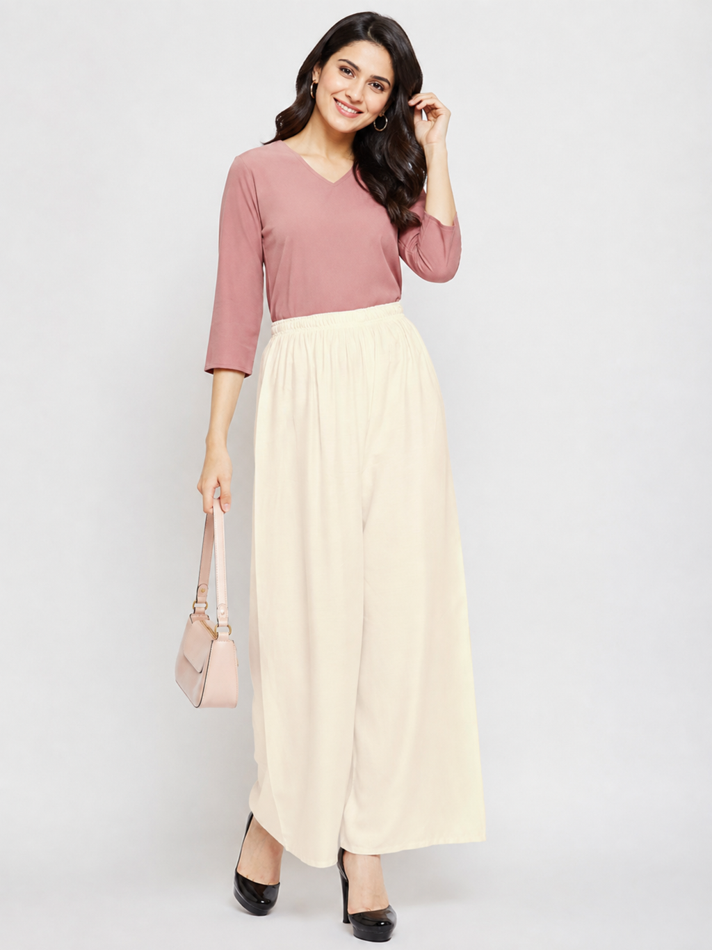 Stylish Women's Palazzo - Off White