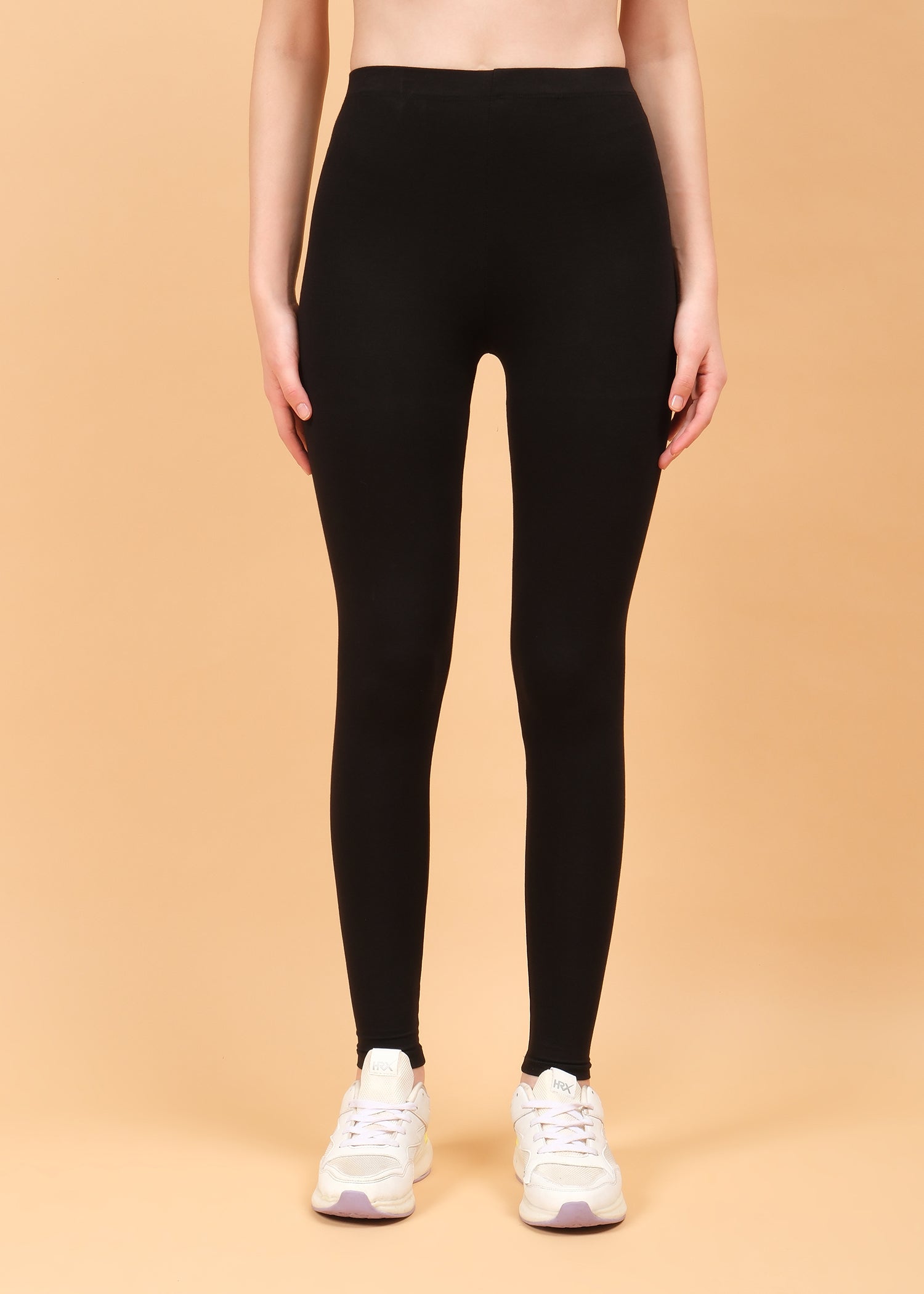 Women Ankle Length Leggings - Black