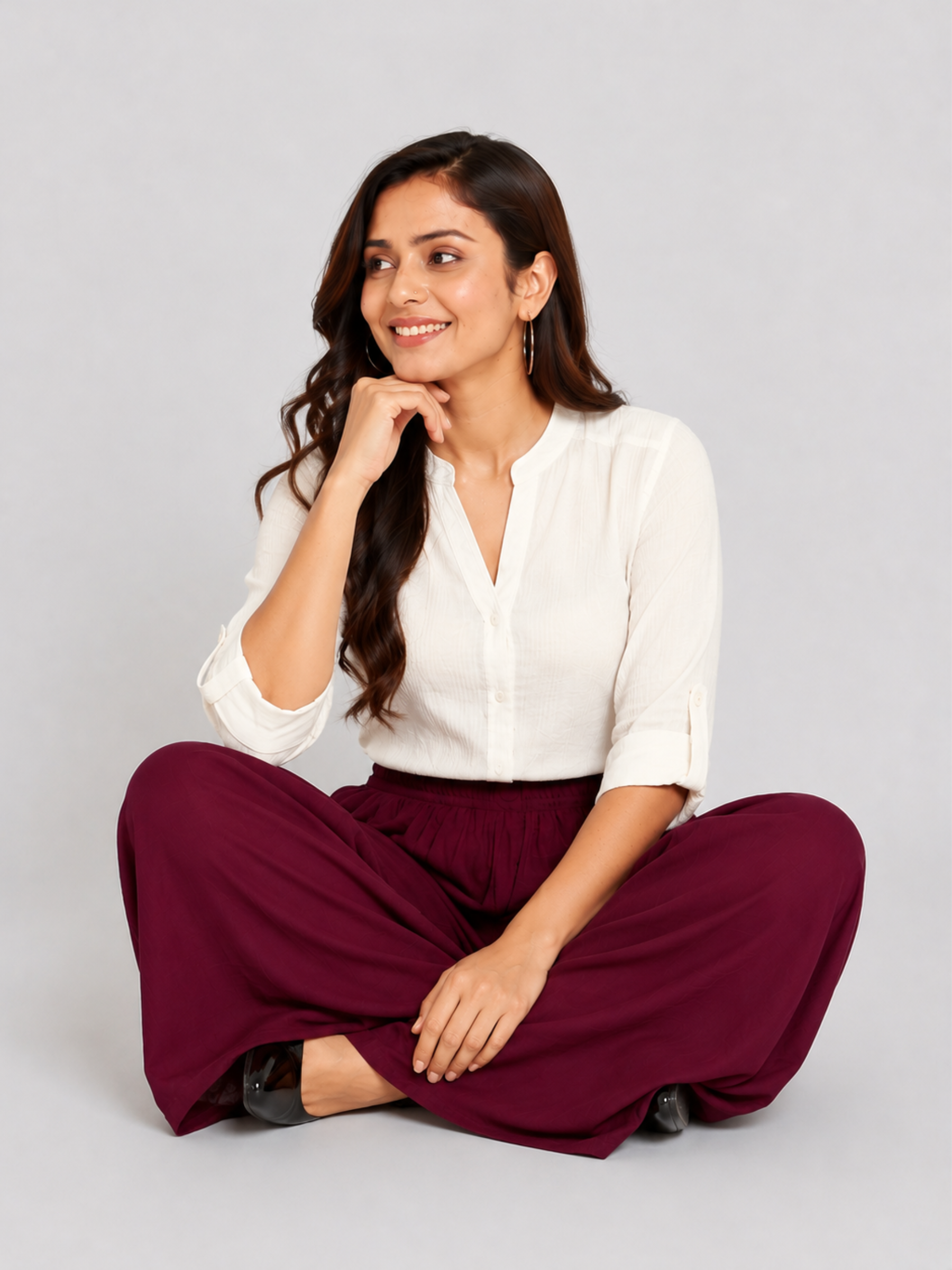 Stylish Women's Palazzo - Wine