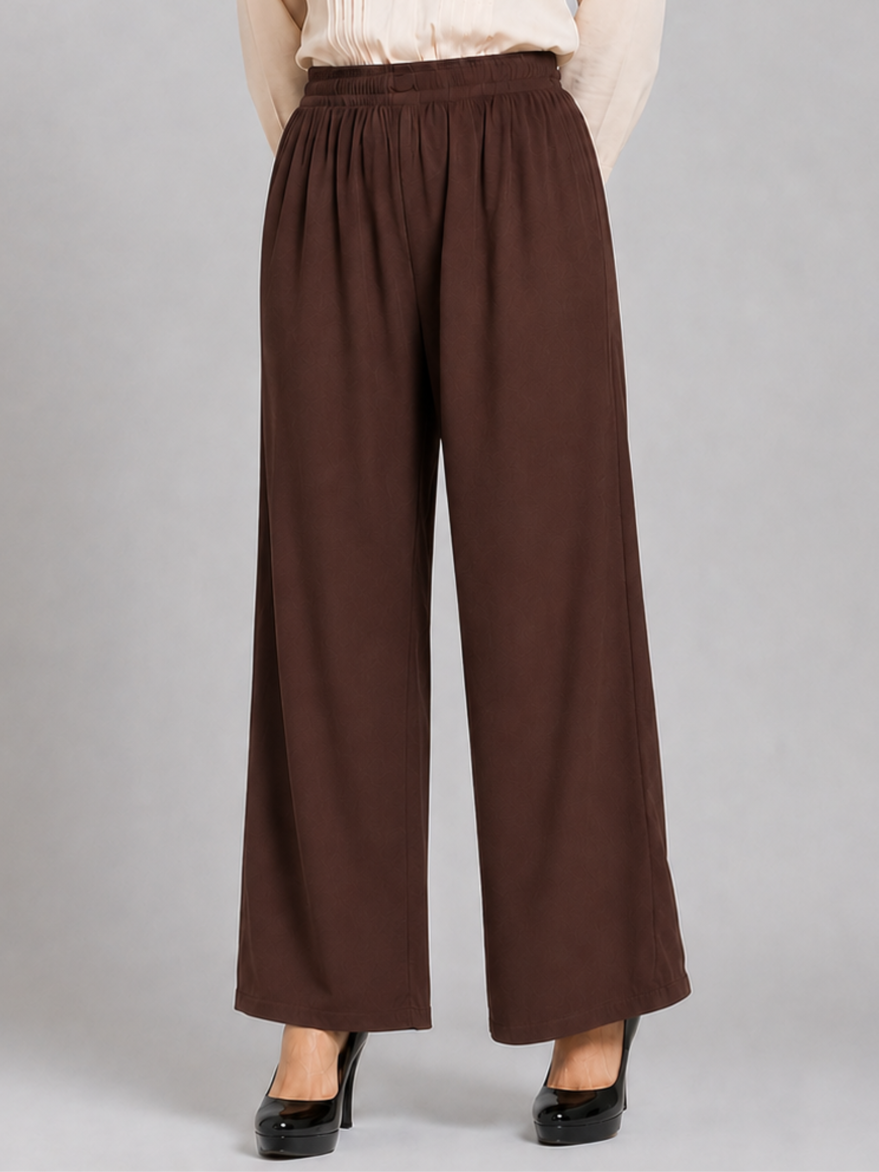 Stylish Women's Palazzo - Coffee Brown