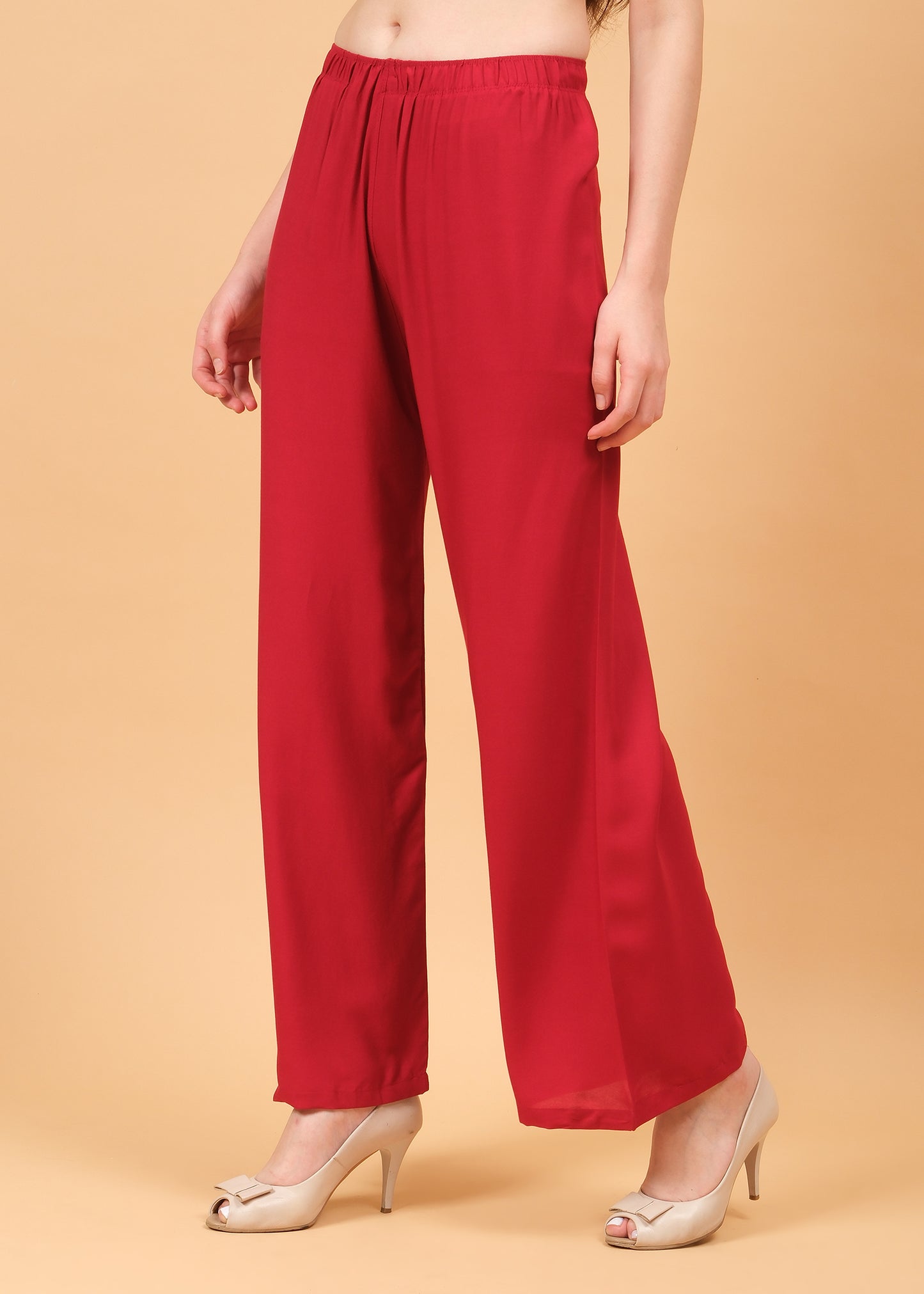 Stylish Women's Palazzo - Maroon