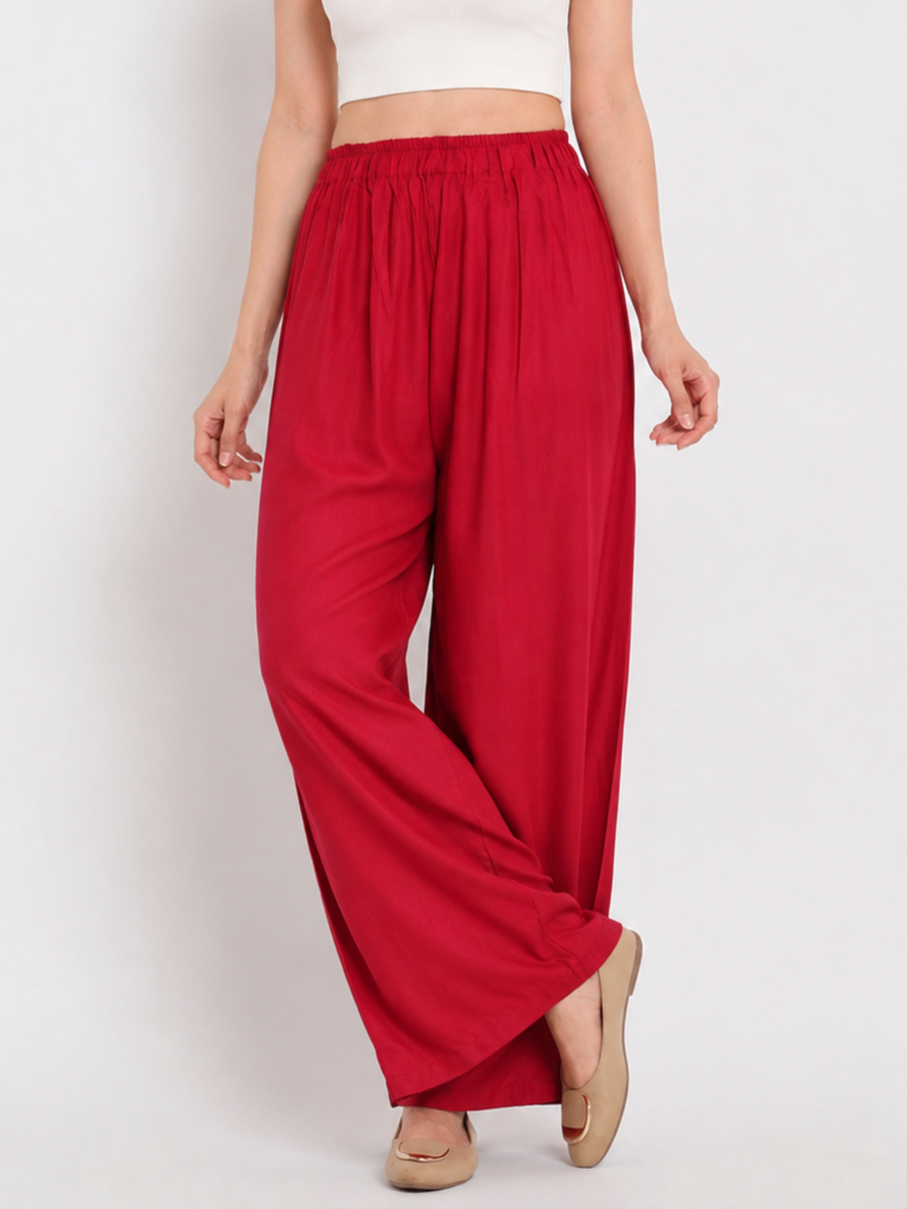 Stylish Women's Palazzo - Maroon