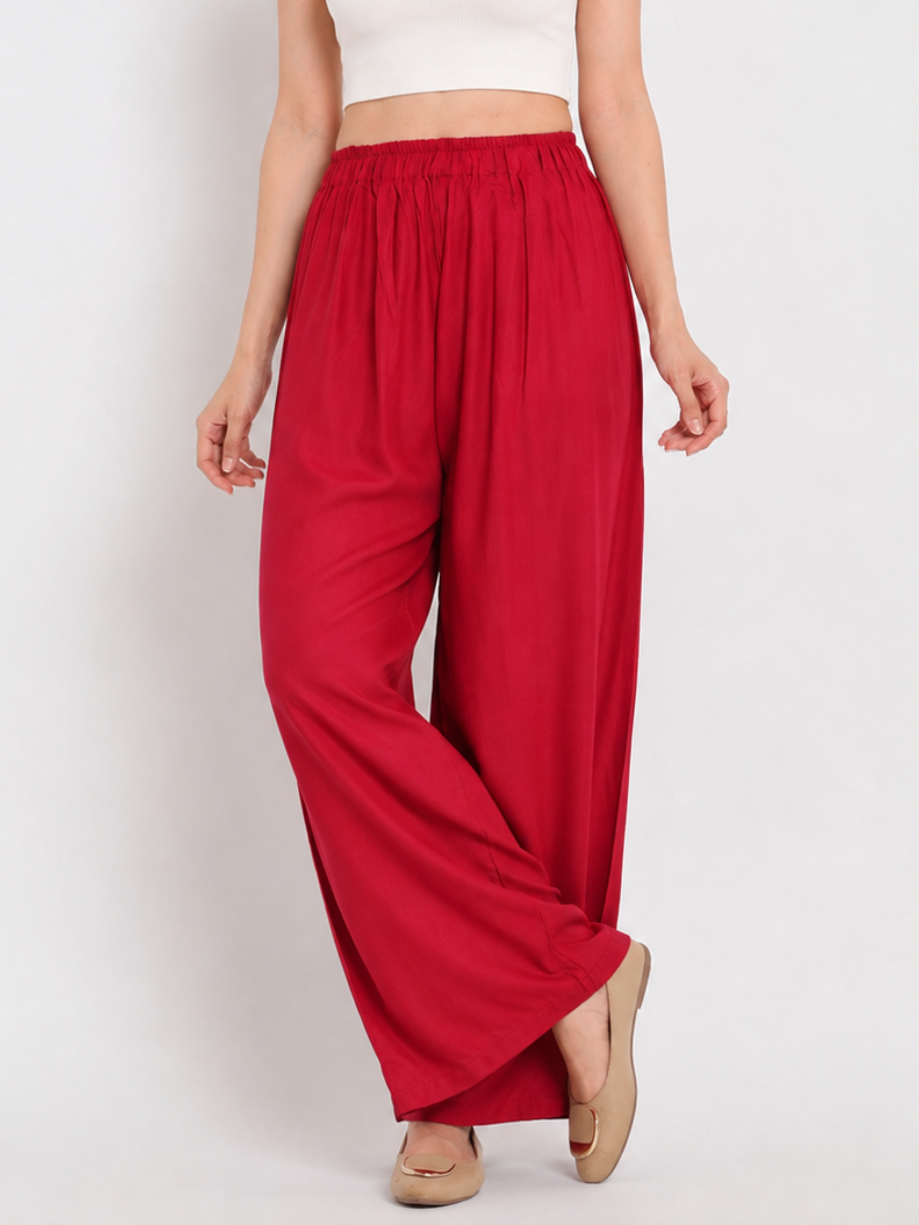 Stylish Women's Palazzo - Maroon