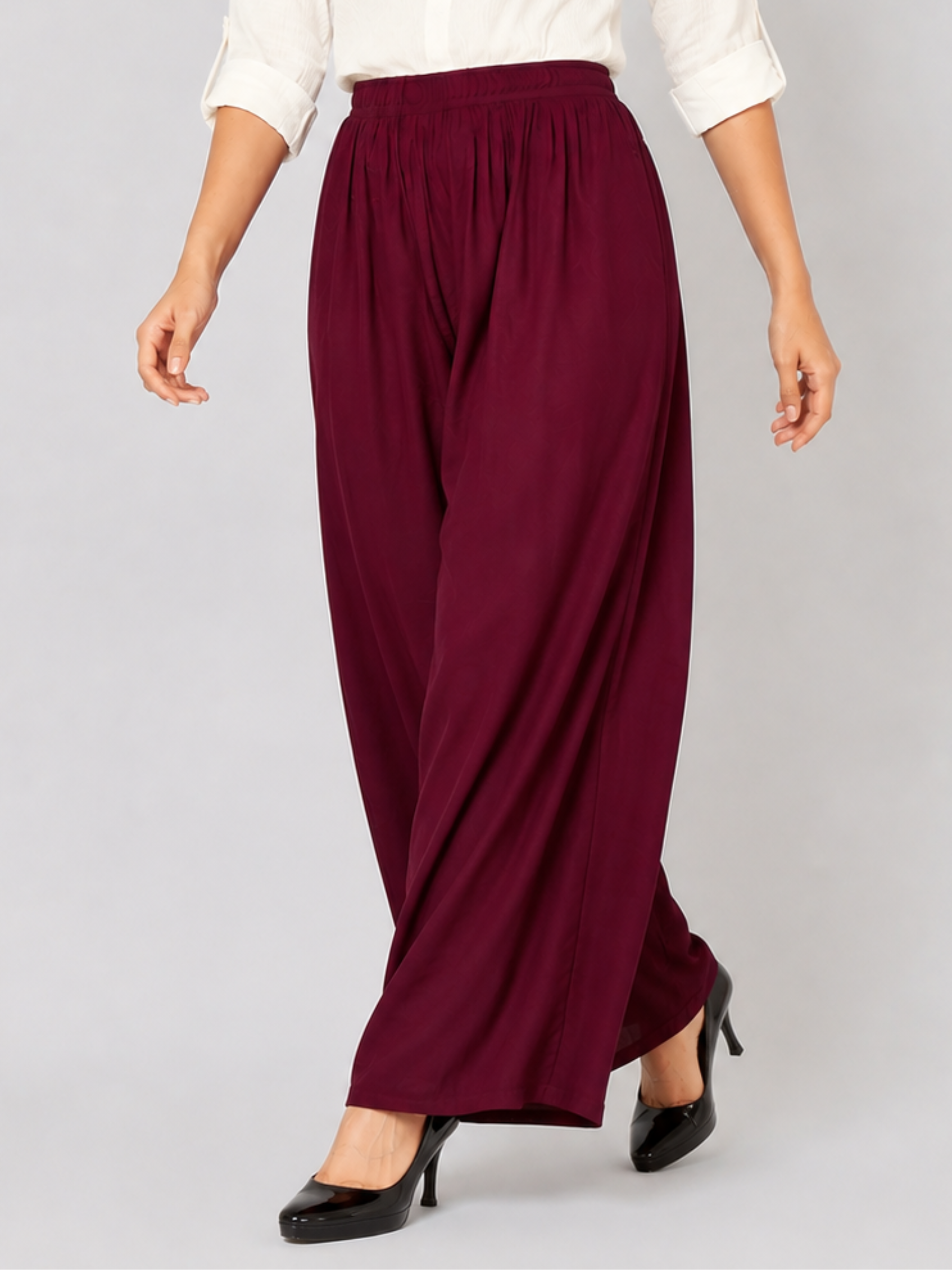 Stylish Women's Palazzo - Wine