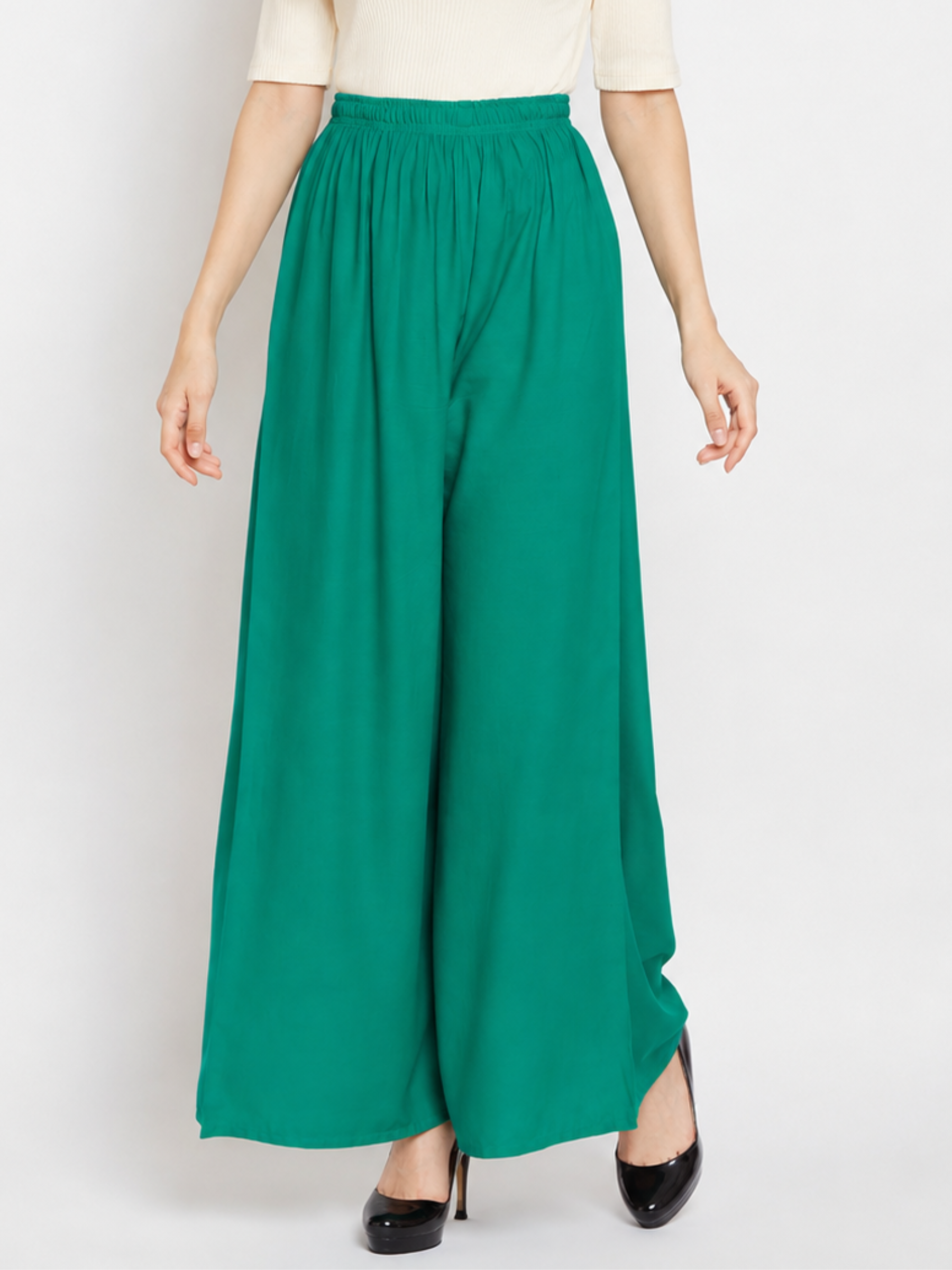 Stylish Women's Palazzo - Sea Green
